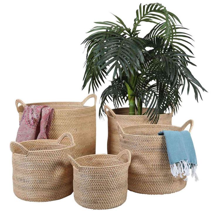 Rottingkorg Elie Natural med handtag