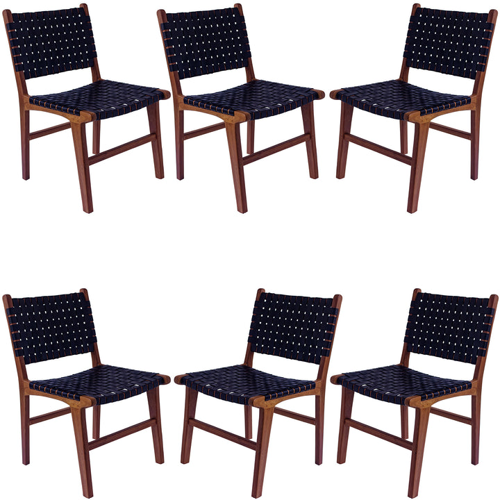 Matsalsstol svart läder