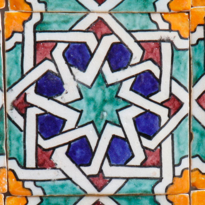 Handmålat kakel – morisk Marrakech-stil