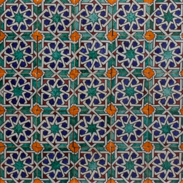 Handmålat kakel – morisk Marrakech-stil