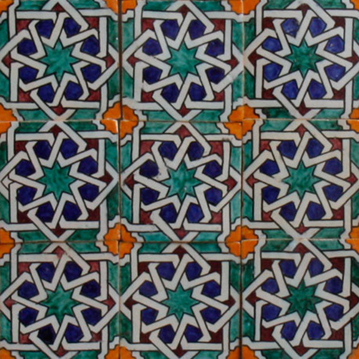 Handmålat kakel – morisk Marrakech-stil