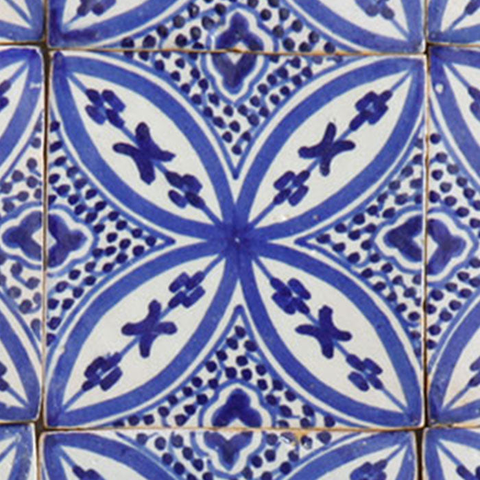 Handmålat kakel - Medelhavet Azulejo-dekor