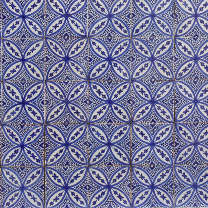 Handmålat kakel - Medelhavet Azulejo-dekor