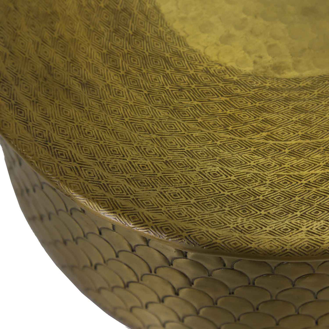 Orientaliskt sidobord Alava Gold