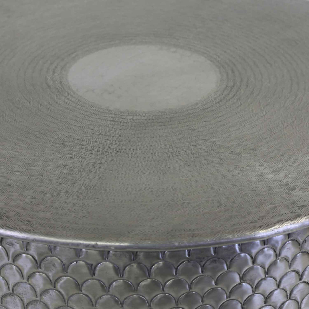 Orientaliskt sidobord Alava silver