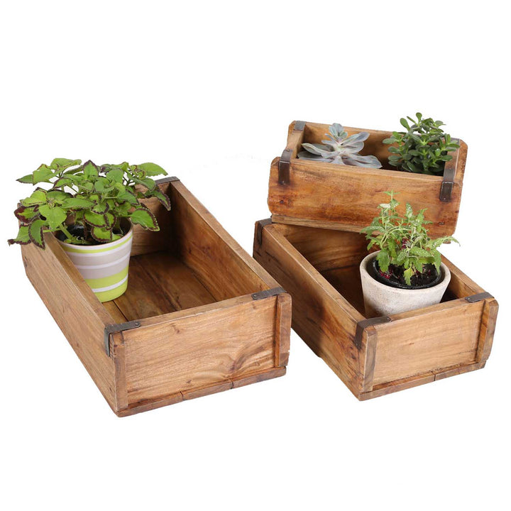 Plantlåda Gino set om 3