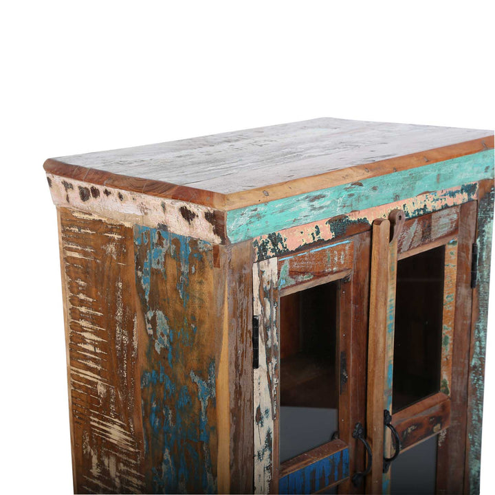 Byrå av återvunnet trä Shabby Chic