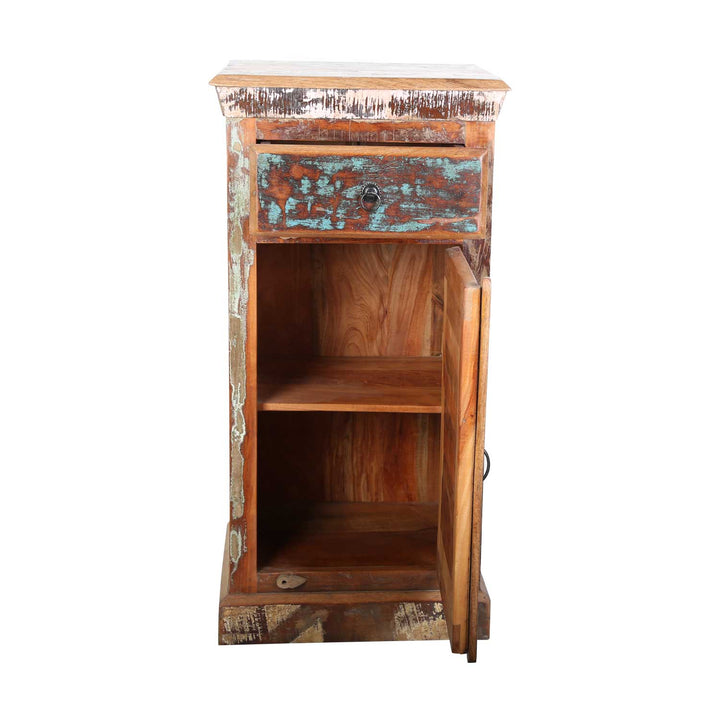 Hög byrå av återvunnet trä Shabby Chic