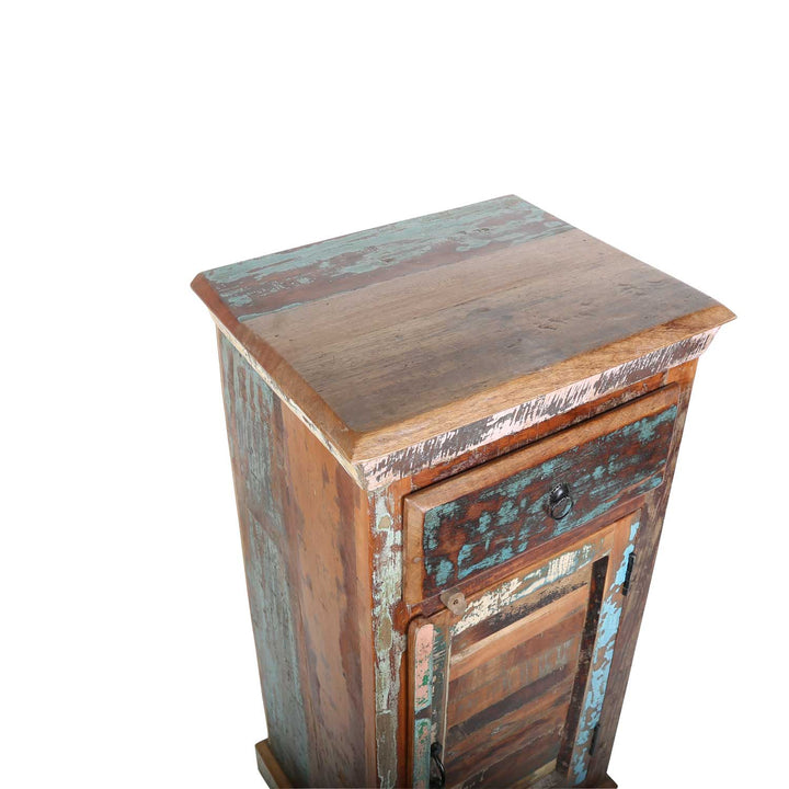Hög byrå av återvunnet trä Shabby Chic