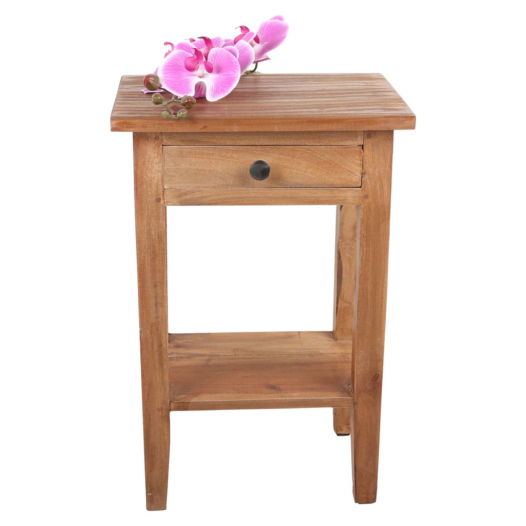 Kompakt sidobord i teak