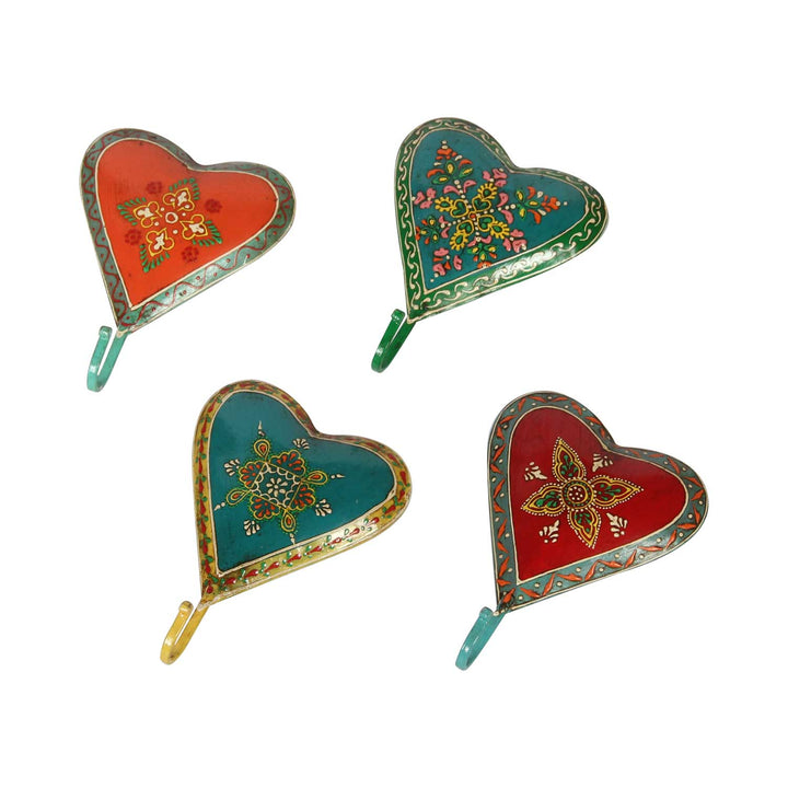 Boho chic klädkrokar set om 4