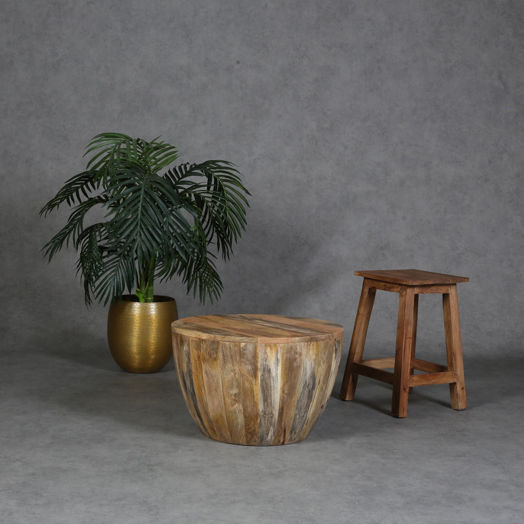 Soffbord i massivt trä Torino runt