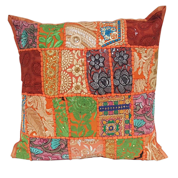 Indisk patchworkkudde Mar