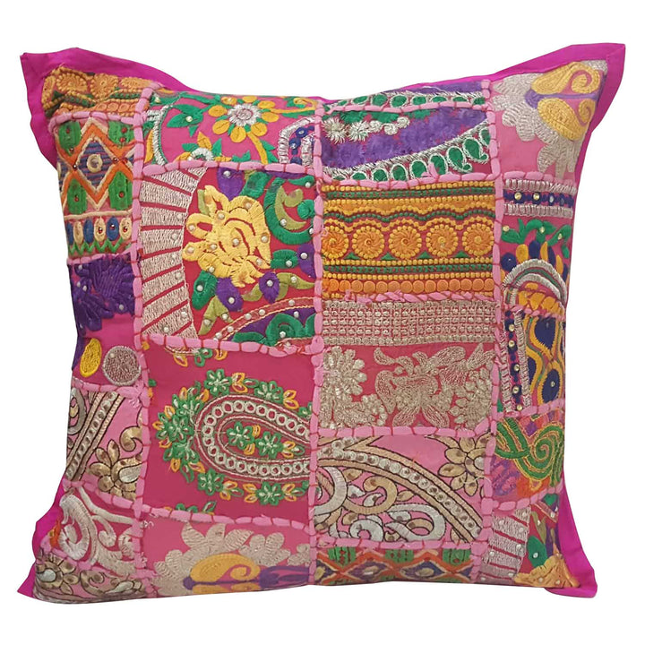 Indisk patchworkkudde Mar