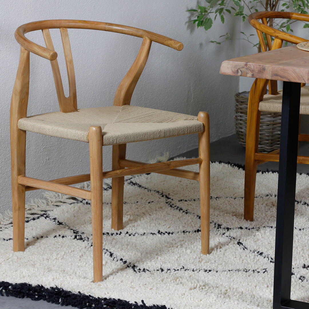 Matsalsstol beige