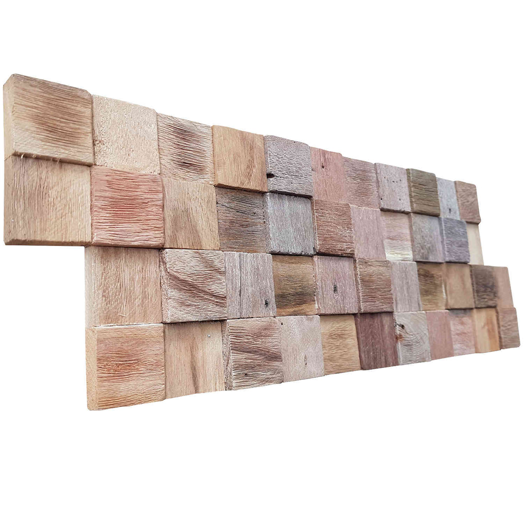 Träväggpanel Natural Cube