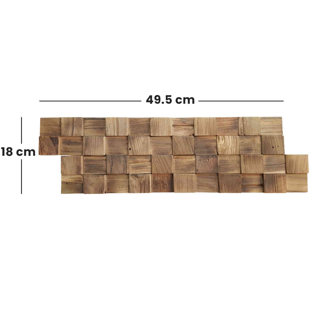 Träväggpanel Natural Cube