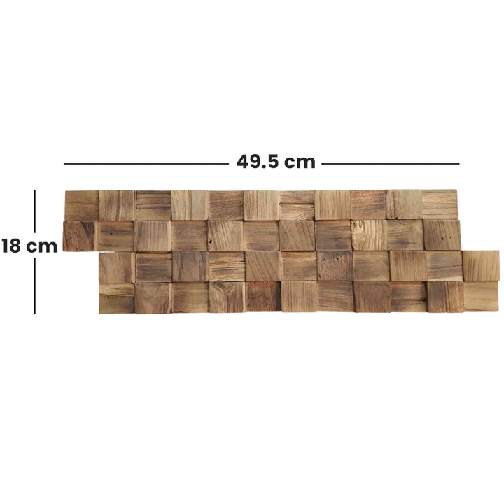 Träväggpanel Natural Cube