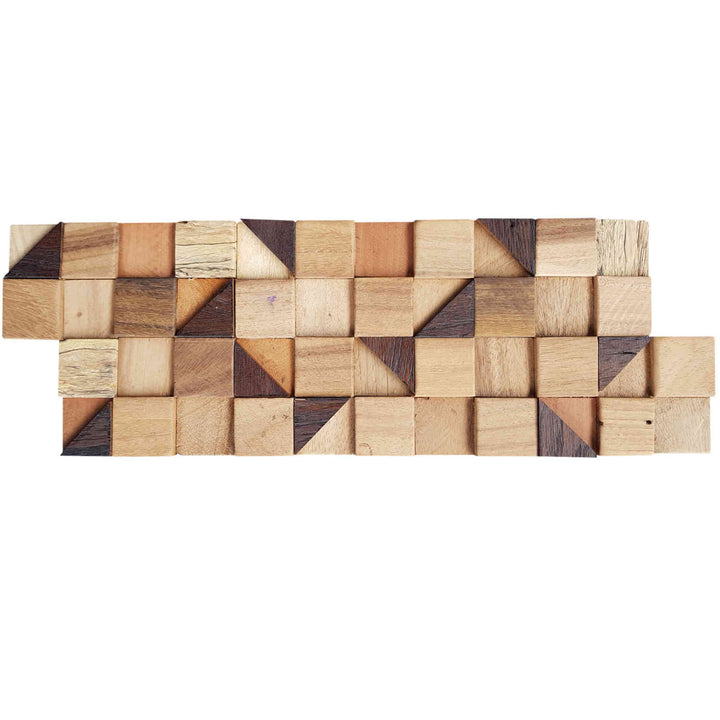 Väggpanel i trä Pyramid Cube