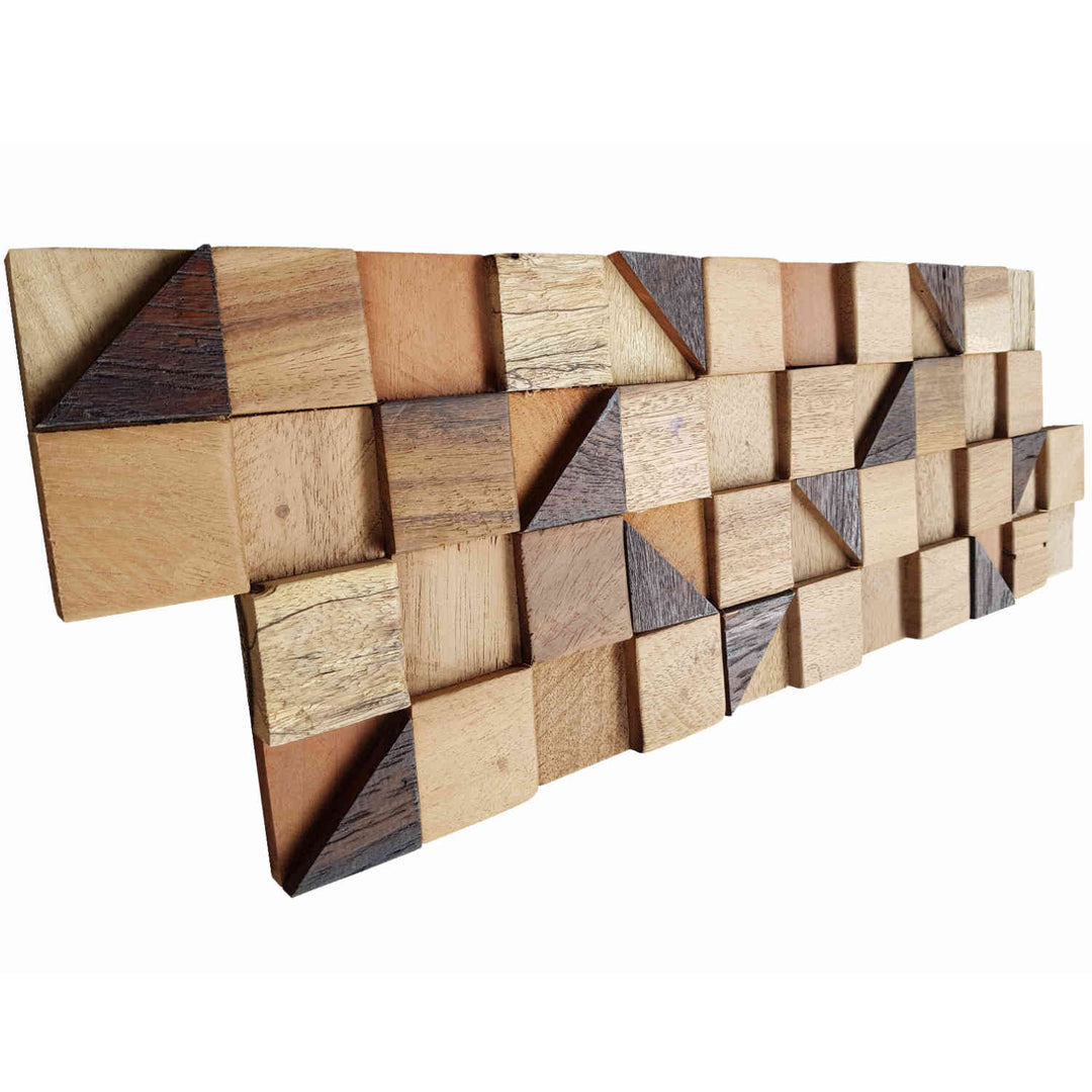 Väggpanel i trä Pyramid Cube
