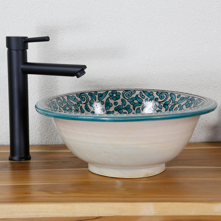 Bänkskiva tvättställ rund 40 cm