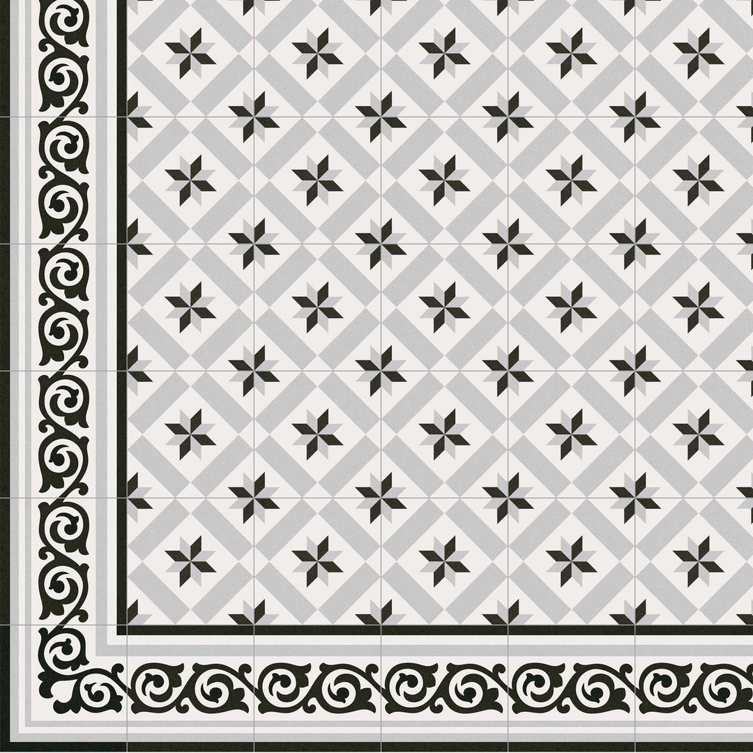 Marockanskt kakel 20x20 cm i cementkakellook