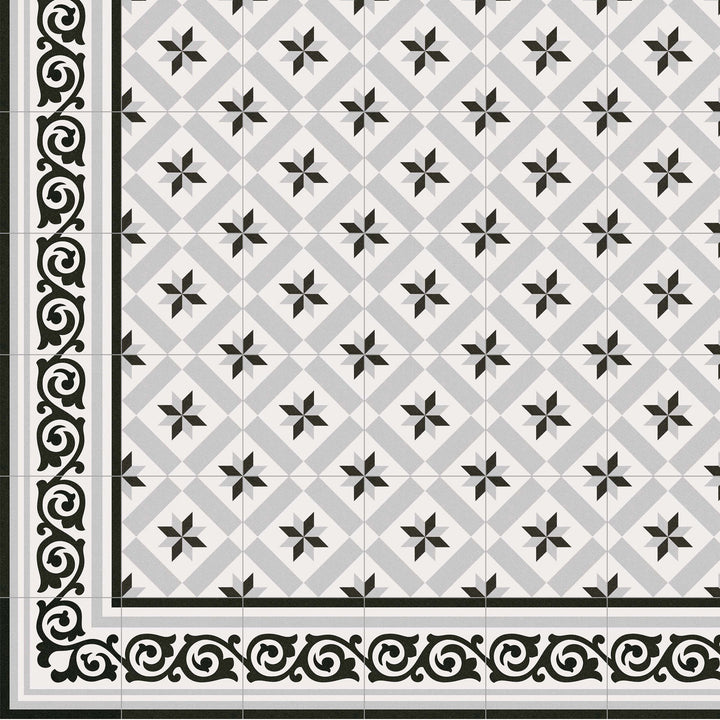 Marockanskt kakel 20x20 cm i cementkakellook