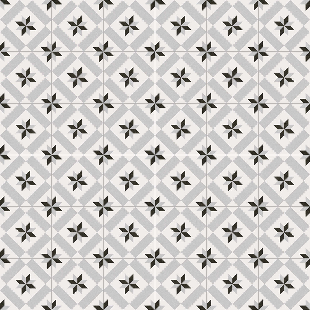 Marockanskt kakel 20x20 cm i cementkakellook