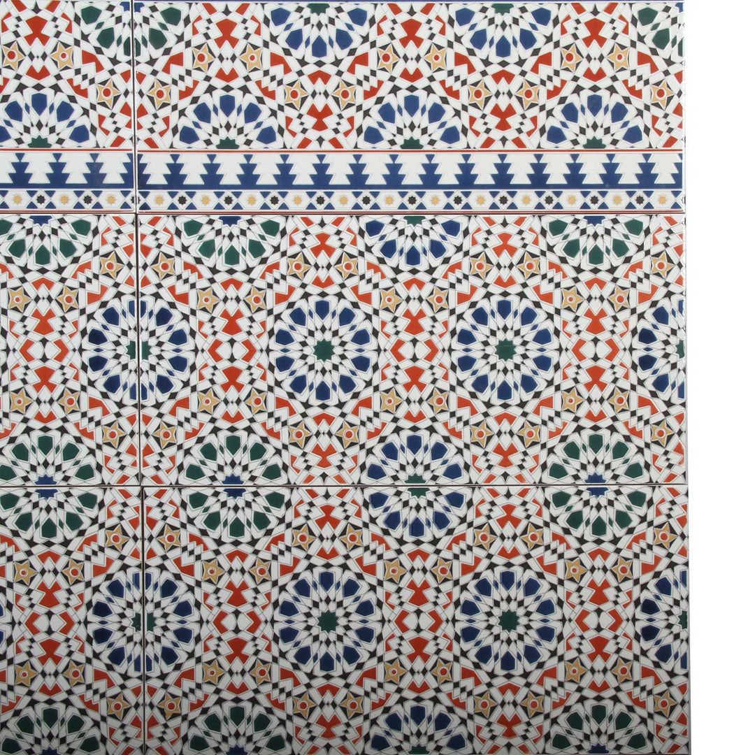 Marockanska väggplattor 50x25 cm – mosaik