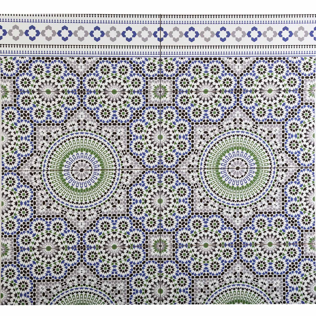 Marockanska väggplattor 50x25 cm – mosaikmönster