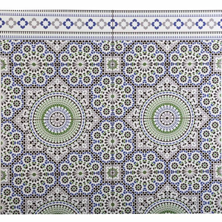 Marockanska väggplattor 50x25 cm – mosaikmönster