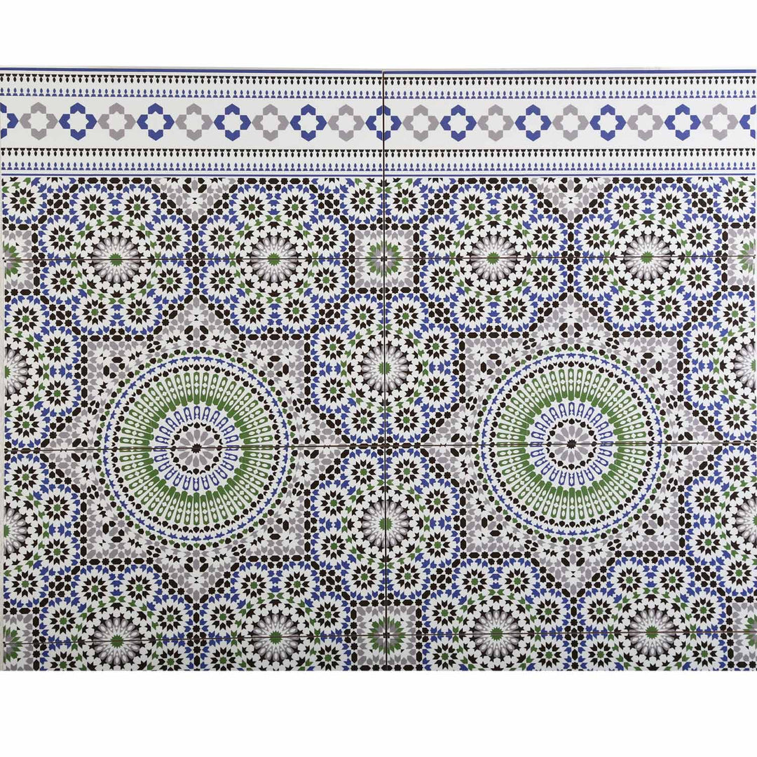 Marockanska väggplattor 50x25 cm – mosaikmönster