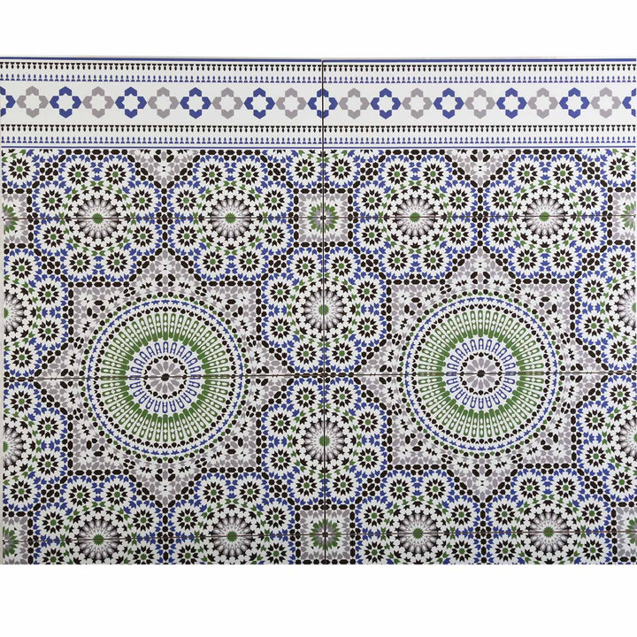 Marockanska väggplattor 50x25 cm – mosaikmönster