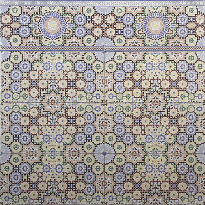 Marockanska väggplattor 50x25 cm – mosaikmönster
