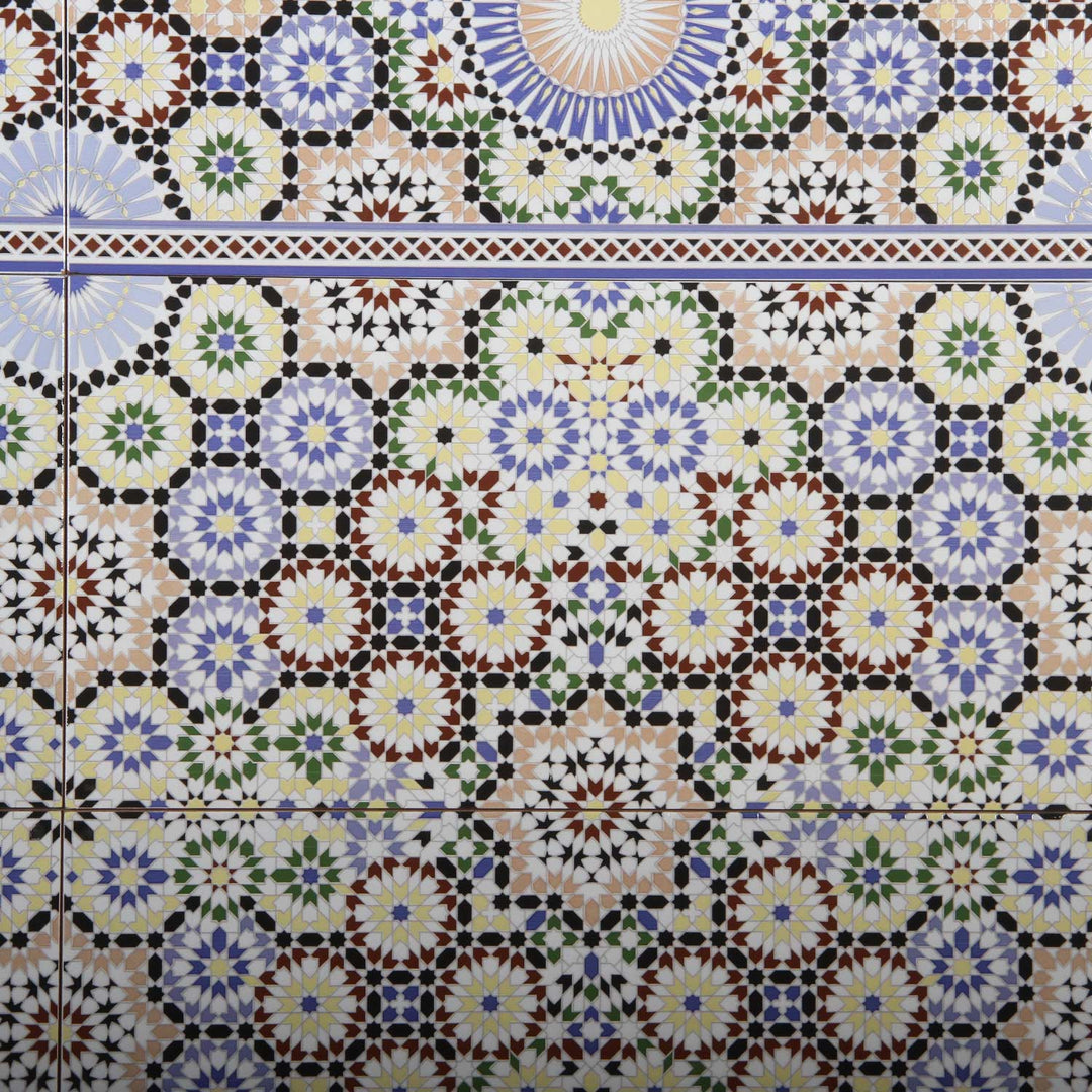 Marockanska väggplattor 50x25 cm – mosaikmönster