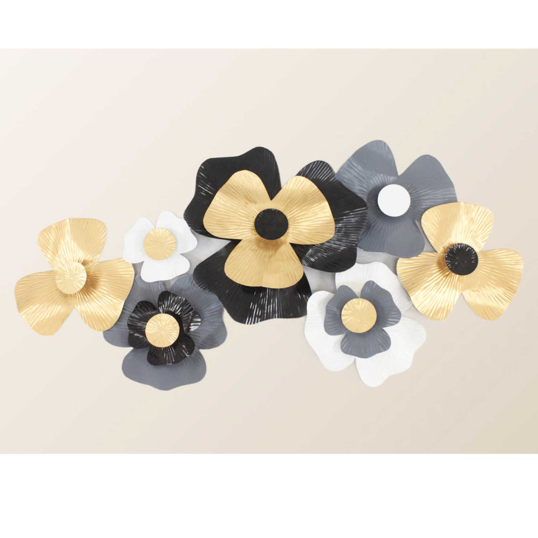 3D metall väggdekoration blomma - 97 cm