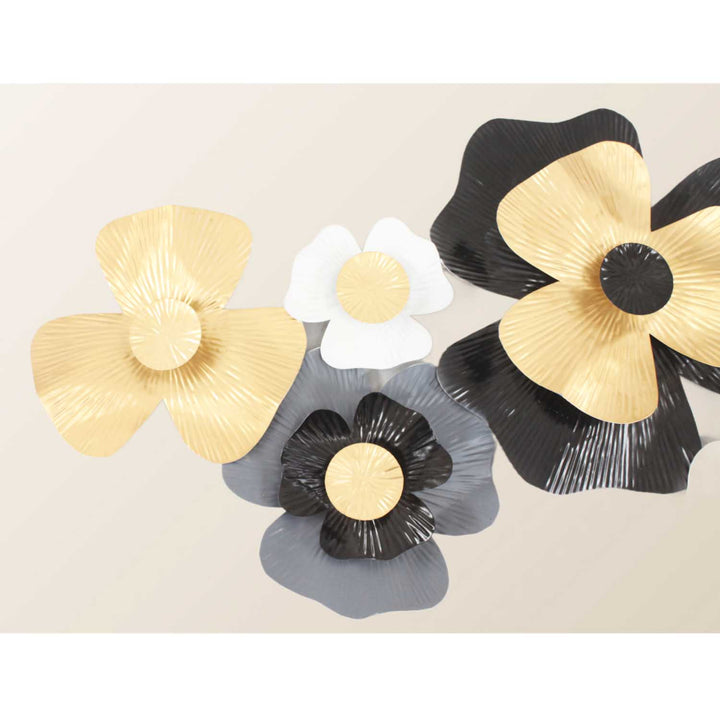 3D metall väggdekoration blomma - 97 cm