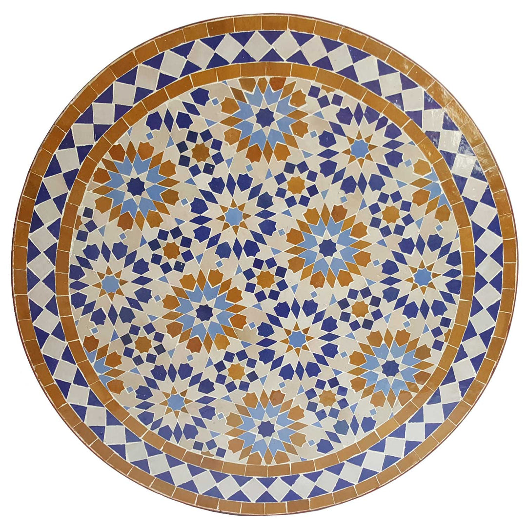 Mosaic Bistro Bord Runt 70 cm Ankabut Brun