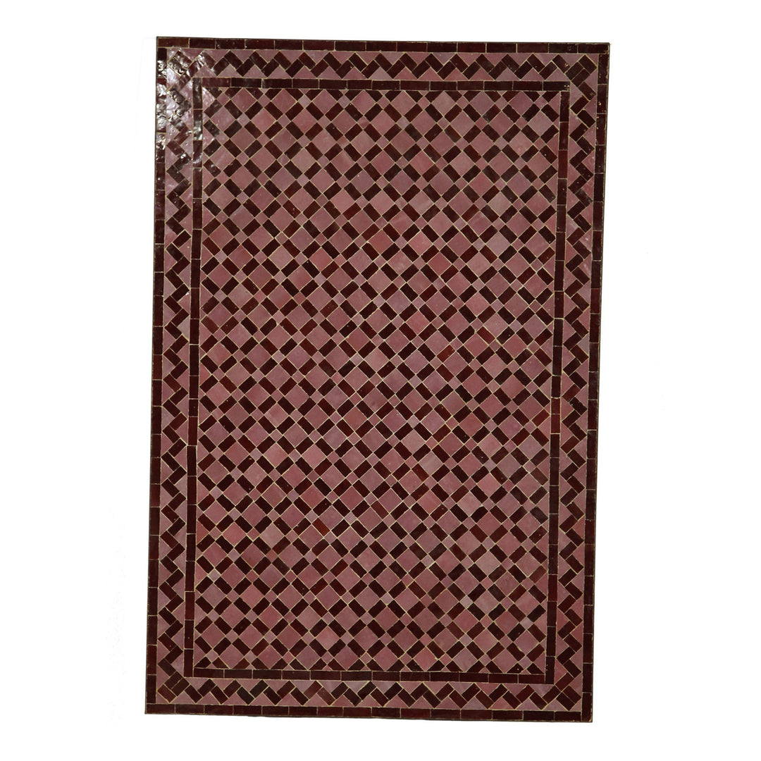 Mosaik matbord 120x80 kakel Bordeaux