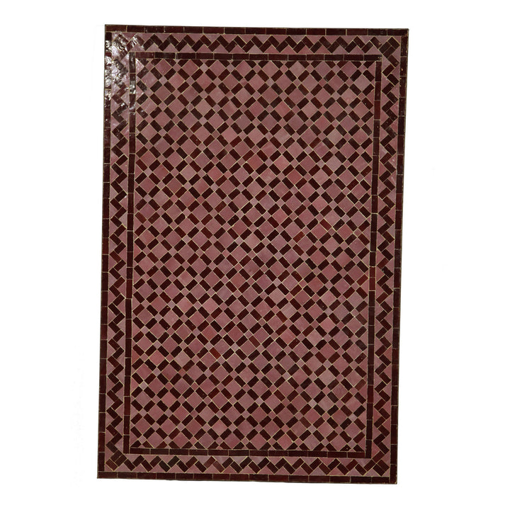 Mosaik matbord 120x80 kakel Bordeaux