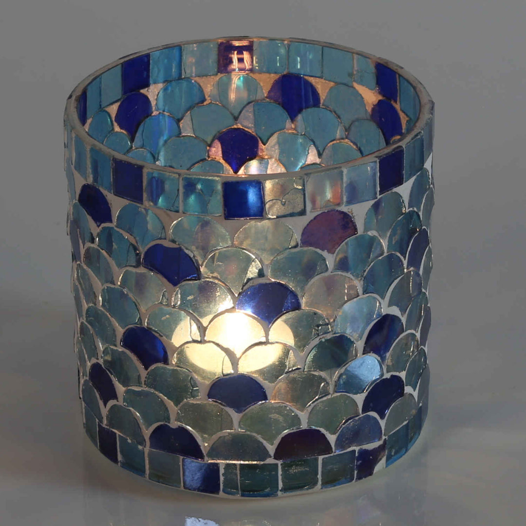 Orientalisk mosaiklykta Athens mörkblå