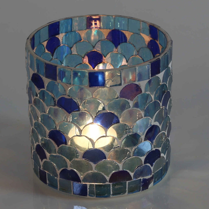Orientalisk mosaiklykta Athens mörkblå
