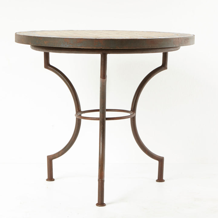 Mosaic Bistro Bord Runt 70 cm Ankabut Brun