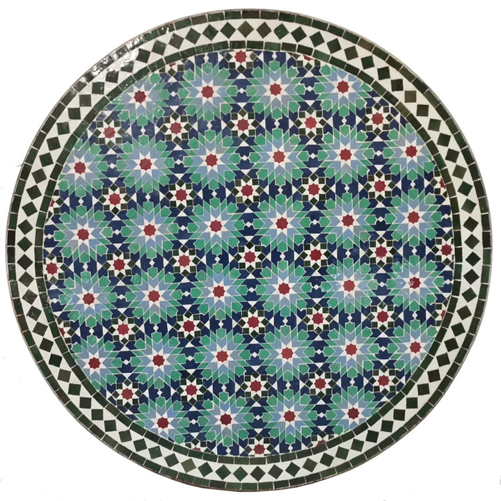 Mosaikbord D100 Ankabut Blågrön