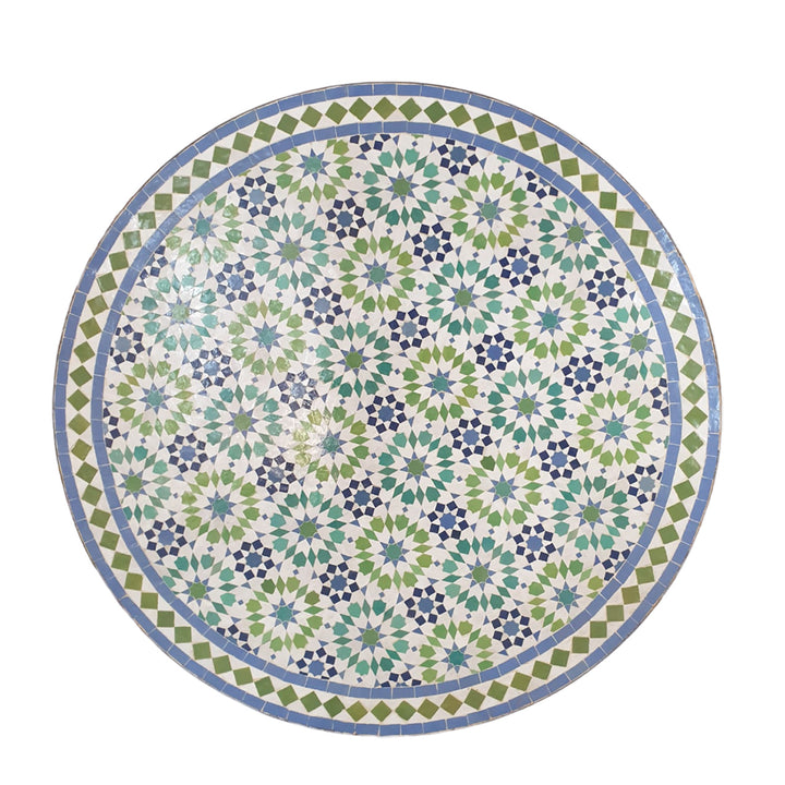 Mosaikbord D100 Ankabut Blågrön