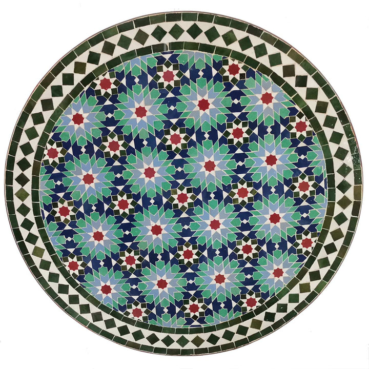 Mosaikbord D80 Ankabut Blågrön