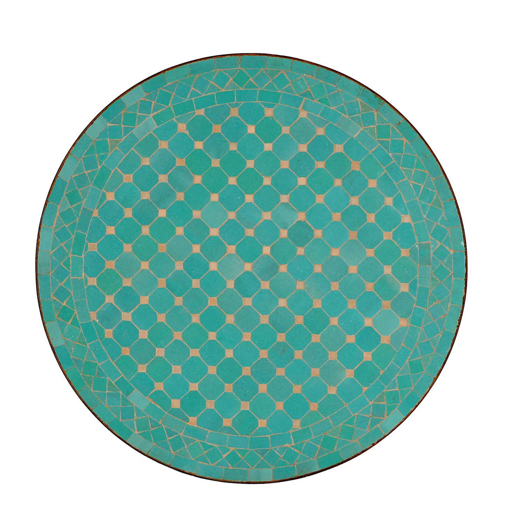 Mosaikbord från Marocko - Runt -M60-11