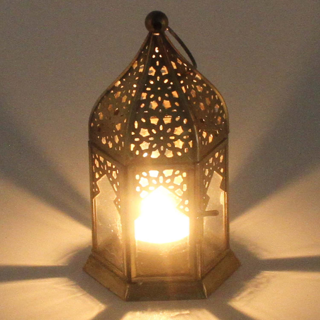 Orientaliska glaslyktor Nael Transparent set om 2