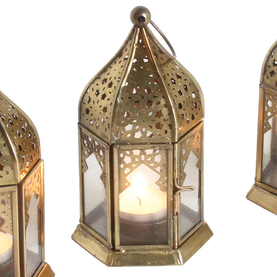 Orientaliska glaslyktor Nael Transparent set om 6