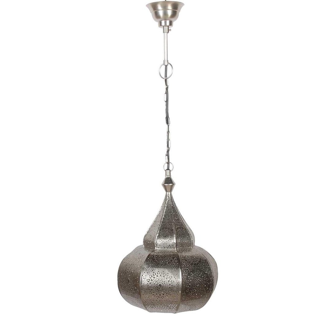Orientalisk lampa Layoune silver